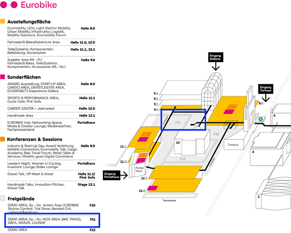 Bild 3: Gesamter Lageplan der Eurobike